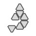 Trigonal Shape 7 Unit Geometric Wall Light